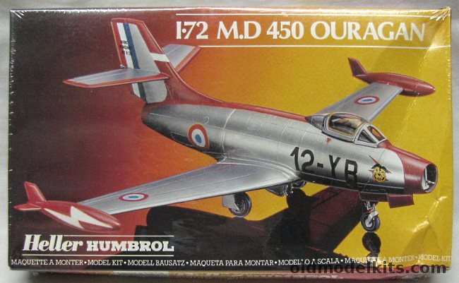 Heller 1/72 MD-450 Ouragan - Israeli or French Air Forces, 80201 plastic model kit